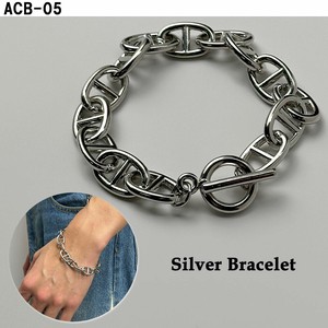 Silver Bracelet Plain Chain S/S