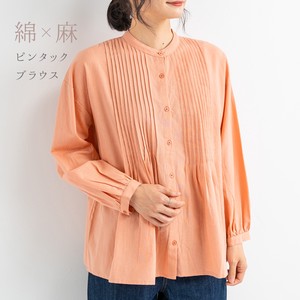 Button Shirt/Blouse Pintucked 【2024NEW】