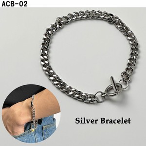 Silver Bracelet Plain Chain Spring/Summer