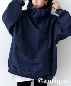 Antiqua Hoodie Pullover Long Sleeves Tops Denim Ladies NEW Autumn/Winter