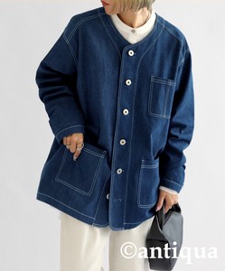 Antiqua Jacket Denim Jacket Outerwear Ladies' Popular Seller NEW Autumn/Winter