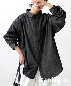 Antiqua Button Shirt/Blouse Long Sleeves Tops Ladies' Autumn/Winter