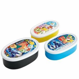 便当盒 抗菌加工 洗碗机对应 Pokémon精灵宝可梦/宠物小精灵/神奇宝贝 Skater 3件每组