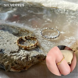 SILVER925 リング 指輪 フリーサイズ シルバー ゴールド アクセサリー シルバー925 韓国 華奢 使いやすい