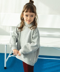 Kids' Full-Length Pant Pullover Brushed Lining Turtle Neck Switching