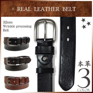 Belt Genuine Leather Ladies' Men's Simple 32mm