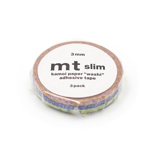 【カモ井加工紙】mt slim 3mm 花 / マスキングテープ