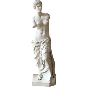 ミロのヴィーナス彫像 美の女神アフロディーテ ホワイトキャスト大理石風仕上げ高さ105cmルーブル輸入品