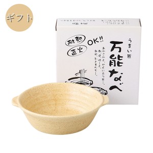 Mino ware Pot Gift Beige Made in Japan