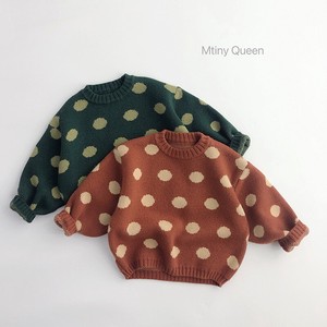 Kids' Sweater/Knitwear Turtle Neck Spring Kids Polka Dot