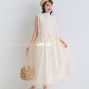 Casual Dress Crochet Natulan Listed Sleeveless One-piece Dress