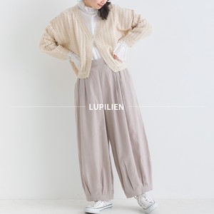 Full-Length Pant Twill Natulan Listed Wide Pants