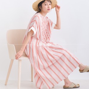 Casual Dress Slub Stripe One-piece Dress NEW 2024 Spring/Summer
