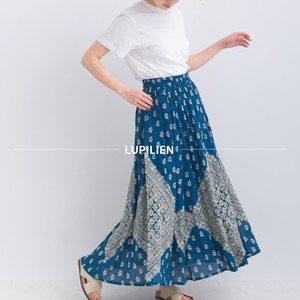 Skirt Voile Panel Printing Gathered Skirt NEW 2024 Spring/Summer