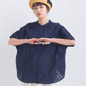 Pre-order Button Shirt/Blouse Patchwork Switching