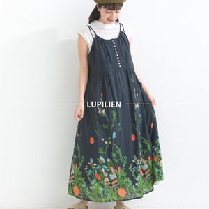 Pre-order Casual Dress Floral Pattern Cotton Voile One-piece Dress