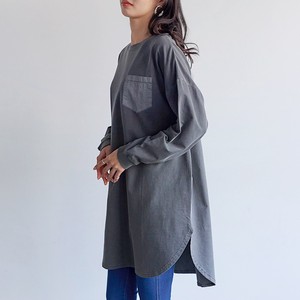 Tunic Mixing Texture Buttons Switching Vintage 【2024NEW】 Autumn/Winter