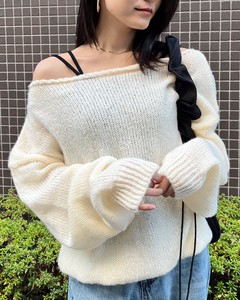 Sweater/Knitwear Off-The-Shoulder