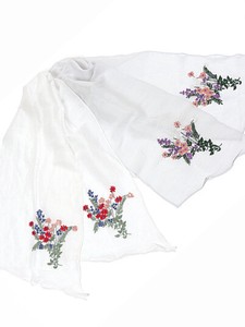 Stole Floral Pattern Embroidered 2024 Spring/Summer