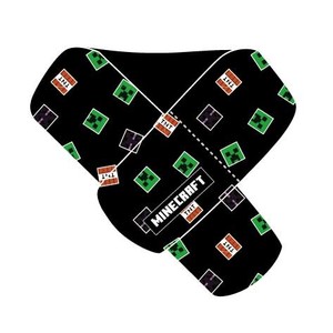 Thick Scarf Patterned All Over Scarf black Minecraft