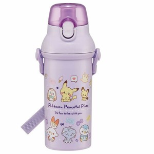 抗菌 食洗機対応 直飲みプラワンタッチボトル ポケピース 24 スケーター PSB5SANAG