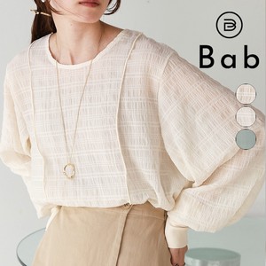 Button Shirt/Blouse Front/Rear 2-way Volume Tops 2-way 2024 Spring/Summer
