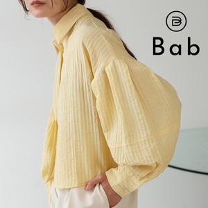 Button Shirt/Blouse Shirtwaist Tuck Sleeves Compact 【2024NEW】