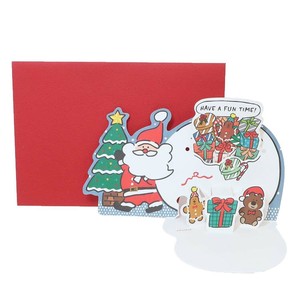 【グリーティングカード】CHRISTMAS クリスマスポップアップカード プレゼント