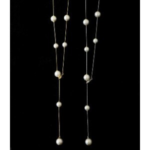 Pearls/Moon Stone Necklace/Pendant Necklace 8mm Made in Japan
