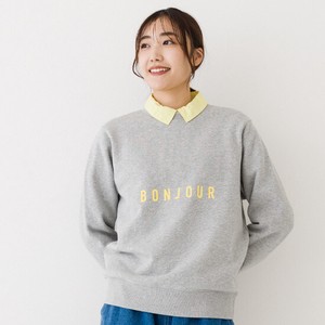 Sweatshirt Brushed Pudding Bonjour M 2024 Spring/Summer