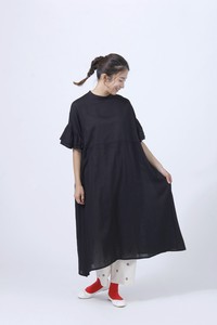 Casual Dress Spring/Summer Buttons One-piece Dress Switching