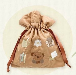 Pouch Series marimo craft Quilted Drawstring Bag