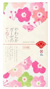 日本製 made in japan ジャパニーズスタイル めでた梅 てぬぐい JS6126