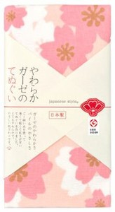 日本製 made in japan ジャパニーズスタイル 桜ひらく てぬぐい JS6130