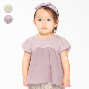 Kids' 3/4 Sleeve T-shirt Switching Simple
