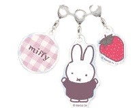 Key Ring Miffy Strawberry Chocolate Acrylic Key Chain