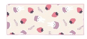 Hand Towel Miffy Quickdry Strawberry Chocolate Face