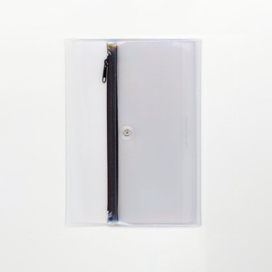 Planner Cover A5 black Pen Case Clear