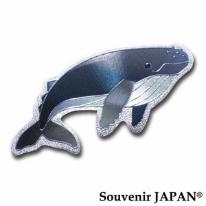 【ホイルマグネット】ザトウクジラ  ダイカットマグネット【お土産向け商品】