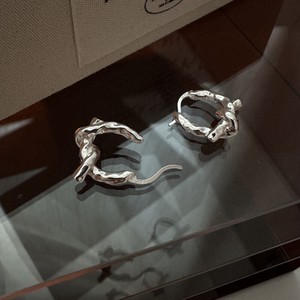 Pierced Earrings Silver Post sliver Rings 【2024NEW】
