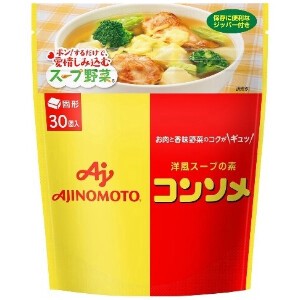 味の素 コンソメ 固形      パウチ 30個 x12【スープ・だし】
