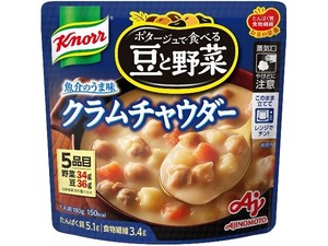 味の素 クノール 豆と野菜クラムチャウダー 180g x7【スープ】