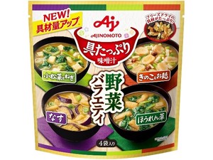 味の素 具たっぷり味噌汁野菜バラエティ4袋 54.2g x6【カップスープ】