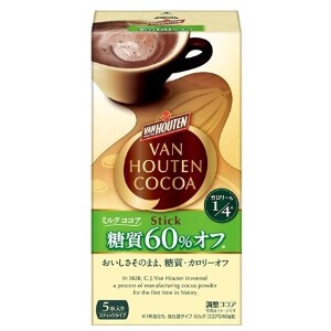 バンホーテン ミルクココア糖質60％オフ 10gx5本 x6【コーヒー】【インスタント】