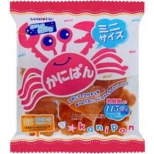 三立製菓　ミニかにぱん　80g　x12【和菓子】