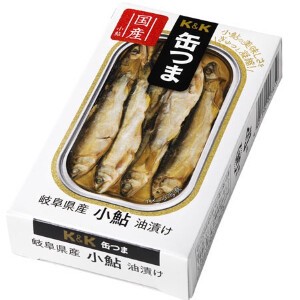 K&K 缶つま 岐阜県産 小鮎油漬け 55g x12【缶詰】【おつまみ】
