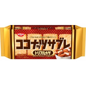 日清シスコココナッツサブレトリプルナッツ 16枚 x12【クッキー・ビスケット】