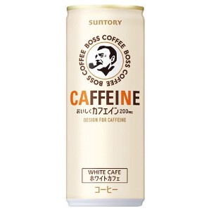 サントリー　ボス　カフェイン　ホワイトカフェ缶　245g　x30【コーヒー】