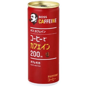 サントリー ボス カフェインカフェモカ 缶 245g x30【コーヒー】