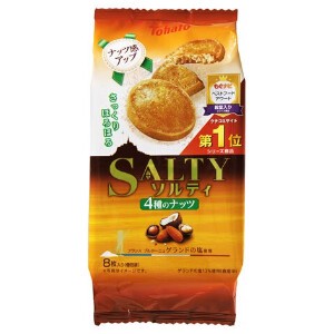 東ハト ソルティ 4種のナッツ 8枚 x12【クッキー・ビスケット】
